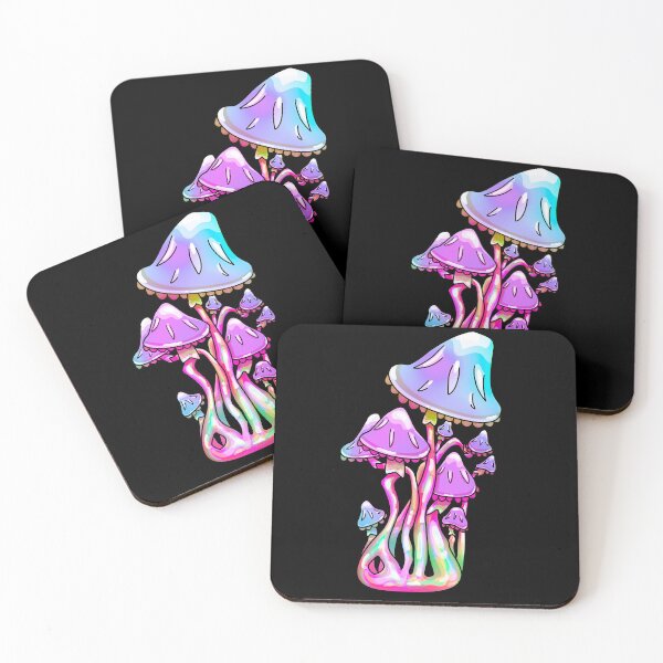 Item preview, Neon Tangled Mushrooms - Trippy Mushroom Art designed and sold by mikeymadness.