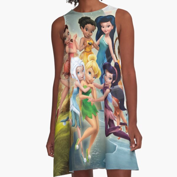 Tinkerbell And Her Fairy Friends A-Line Dress