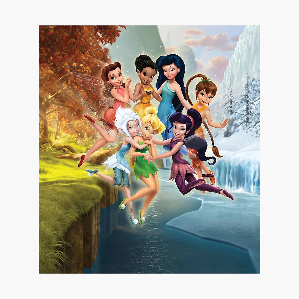 Póster for Sale con la obra «Tinkerbell y sus amigas hadas» de Jackson  Davies | Redbubble