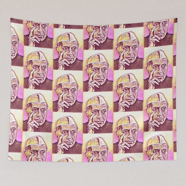 Item preview, Jawahar Lal Nehru Artwork | Jawaharlal Nehru Portrait | Jawahar Lal Nehru Wall Art  designed and sold by Suyogsonar25.