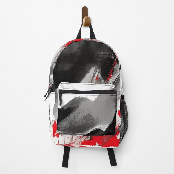 Item preview, Red and Black Paint Splashes Abstract Illustration designed and sold by deniselynnimage.