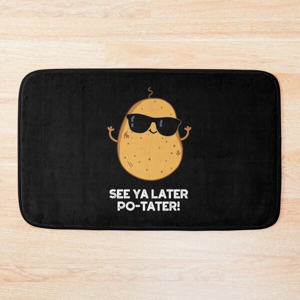 Item preview, See Ya Later Po-tater Funny Potato Puns (Dark BG) designed and sold by punnybone.