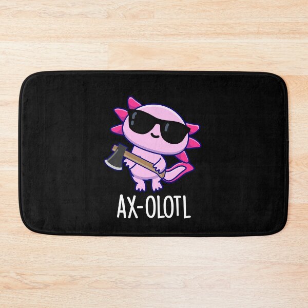 Item preview, Ax-olotl Funny Animal Axolotl Puns (Dark BG) designed and sold by punnybone.
