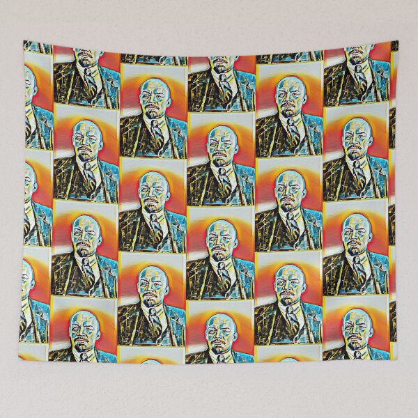 Artikelvorschau, Wladimir Lenin Kunstwerk | Wladimir Lenin Porträt | Wladimir Lenin Wandkunst entworfen und verkauft von Suyogsonar25.