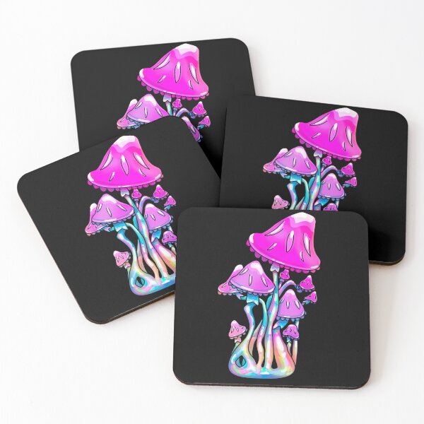 Item preview, Magenta Tangled Mushrooms - Trippy Mushroom Art designed and sold by mikeymadness.