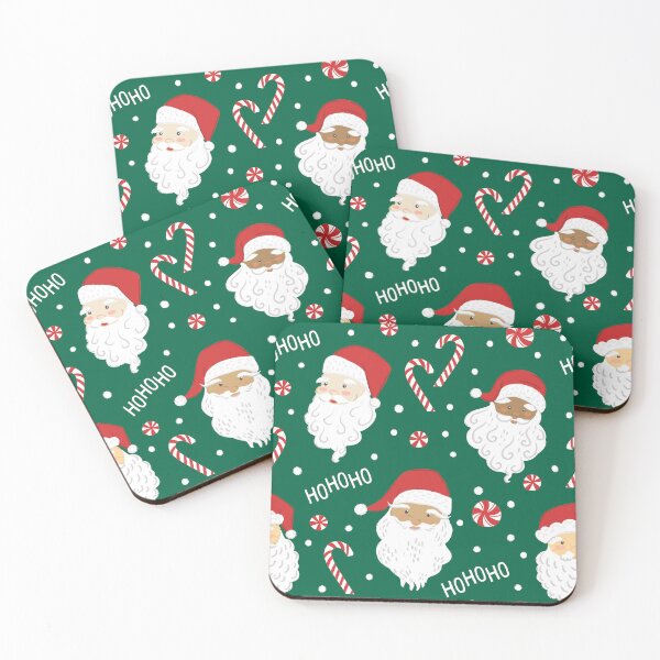 Artikelvorschau, Pfefferminz-Weihnachtsmänner auf Weihnachtsgrün entworfen und verkauft von latheandquill.