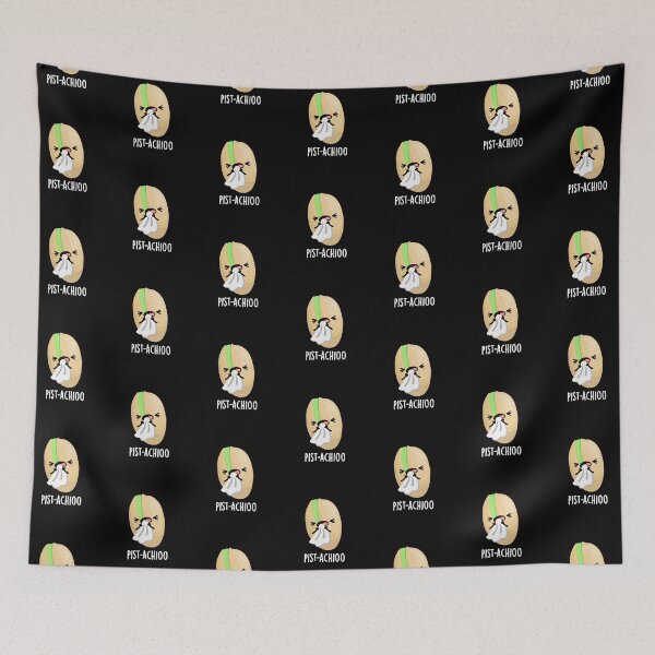 Item preview, Pist-achioo Sneezing Nut Funny Pistachio Puns (Dark BG) designed and sold by punnybone.