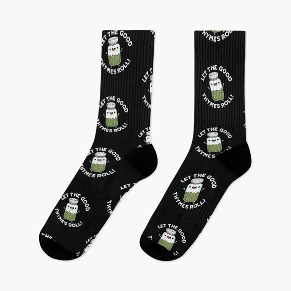 Item preview, Let The Good Thymes Roll Funny Herb Puns (Dark BG) designed and sold by punnybone.