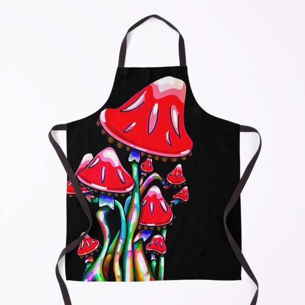 Item preview, Red Rainbow Mushrooms - Trippy Mushroom Art designed and sold by mikeymadness.