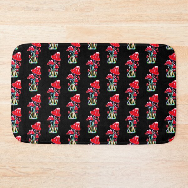 Item preview, Red Rainbow Mushrooms - Trippy Mushroom Art designed and sold by mikeymadness.