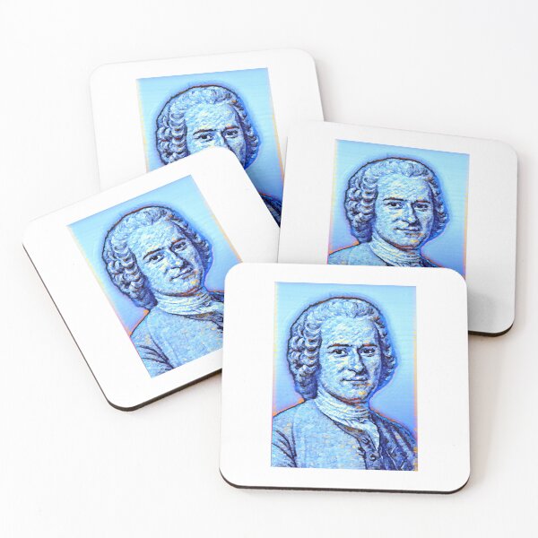 Item preview, Jean-Jacques Rousseau Artwork | Jean-Jacques Rousseau Portrait | Jean-Jacques Rousseau Wall Art  designed and sold by Suyogsonar25.