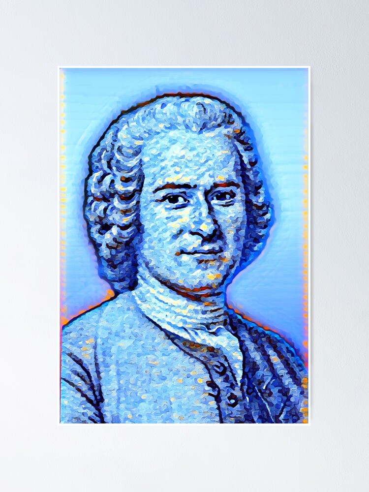 Póster «Ilustraciones de Jean-Jacques Rousseau | Retrato de Jean ...