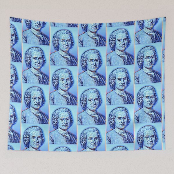 Item preview, Jean-Jacques Rousseau Artwork | Jean-Jacques Rousseau Portrait | Jean-Jacques Rousseau Wall Art  designed and sold by Suyogsonar25.