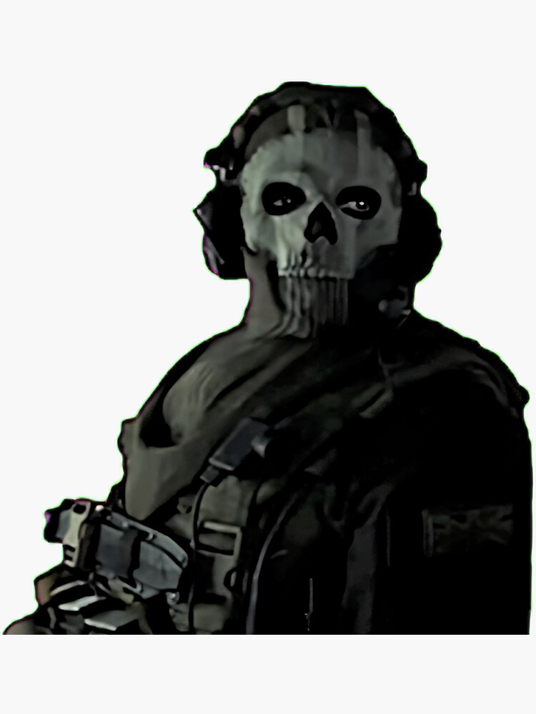 "Ghost staring MW2 meme" Sticker for Sale by parkerku Redbubble