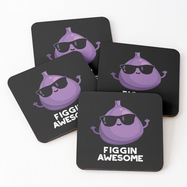 Item preview, Figgin Awesome Funny Fig Puns (Dark BG) designed and sold by punnybone.