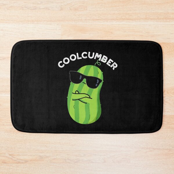 Item preview, Coolcumber Funny Cucumber Puns (Dark BG) designed and sold by punnybone.