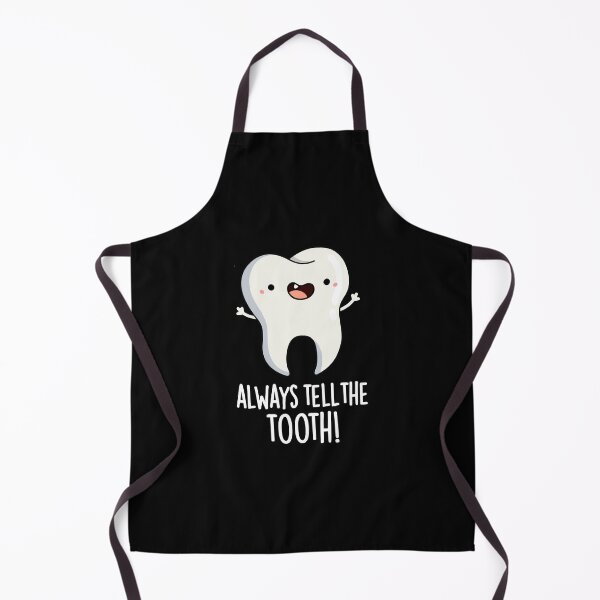 Item preview, Always Tell The Tooth Funny Dental Puns (Dark BG) designed and sold by punnybone.