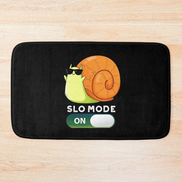 Item preview, Slo-mode Slow Motion On Funny Snail Puns (Dark BG) designed and sold by punnybone.