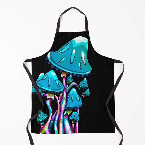 Item preview, Aquamarine Tangled Mushrooms - Trippy Mushroom Art designed and sold by mikeymadness.