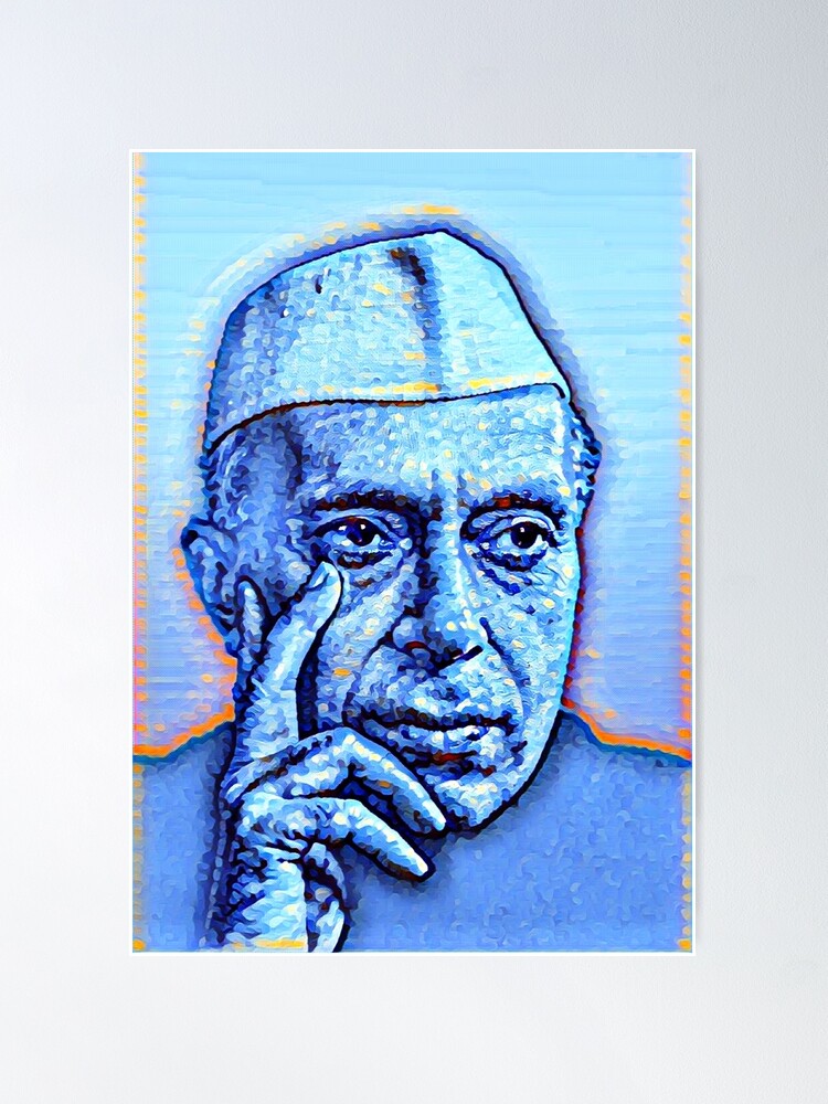 Jawaharlal nehru drawing with pastel color||how to draw children's day -  YouTube