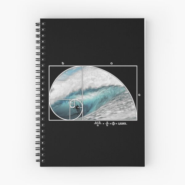 Item preview, Fibonacci Surf Wave designed and sold by maryedenoa.