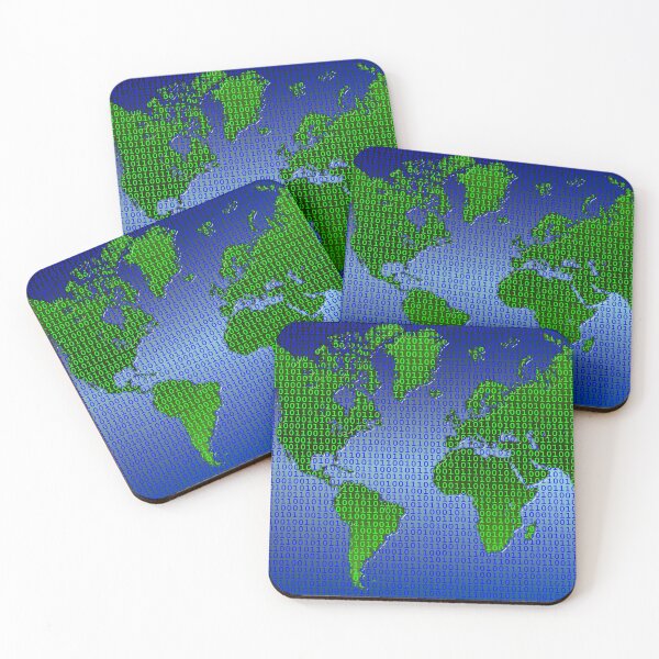 Item preview, Global Communication Binary Data Map designed and sold by MarkUK97.