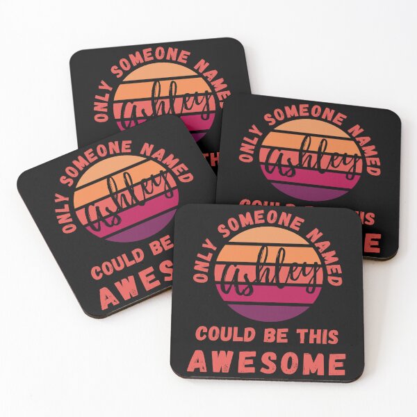 Item preview, Only Someone Named Ashley Could Be This Awesome Retro Sunset Nametag designed and sold by 27th-Tee.