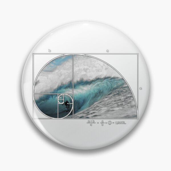 Item preview, Fibonacci Surf Wave designed and sold by maryedenoa.