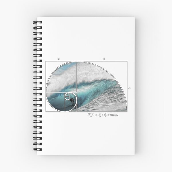 Item preview, Fibonacci Surf Wave designed and sold by maryedenoa.