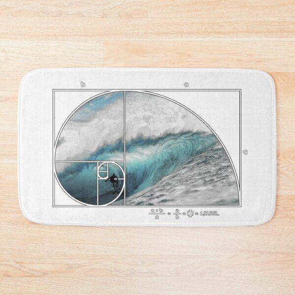 Item preview, Fibonacci Surf Wave designed and sold by maryedenoa.