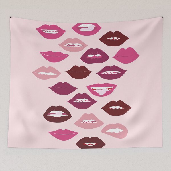 Item preview, dark and nude lipstick lips designed and sold by anneamanda.