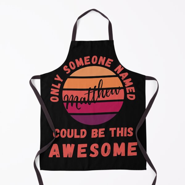 Item preview, Only Someone Named Matthew Could Be This Awesome Retro Sunset Nametag designed and sold by 27th-Tee.