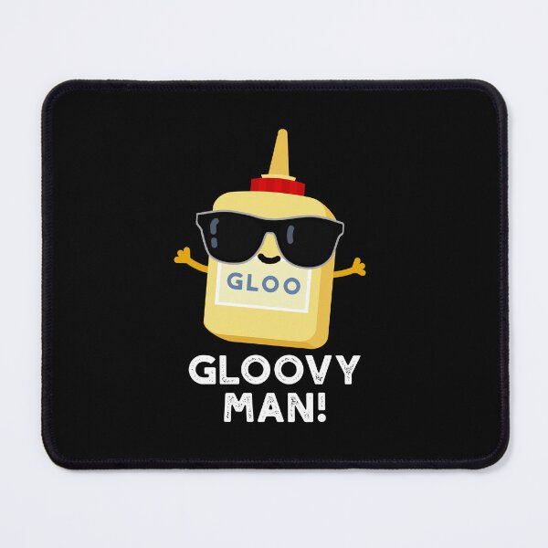 Item preview, Gloovy Man Funny Super Glue Puns (Dark BG)s designed and sold by punnybone.