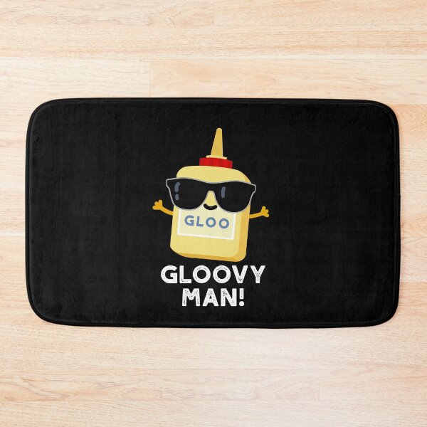 Item preview, Gloovy Man Funny Super Glue Puns (Dark BG)s designed and sold by punnybone.