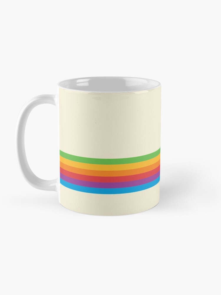 Alternate view of RETRO APPLE RAINBOW Coffee Mug