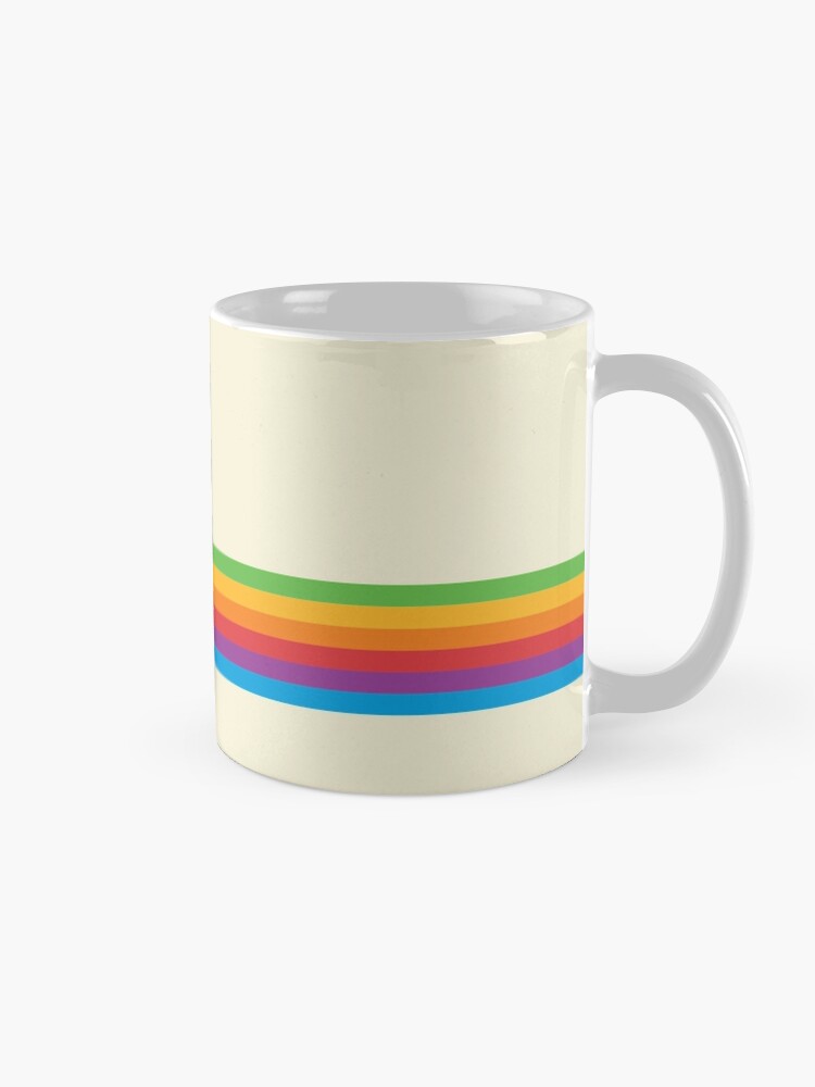 Alternate view of RETRO APPLE RAINBOW Coffee Mug