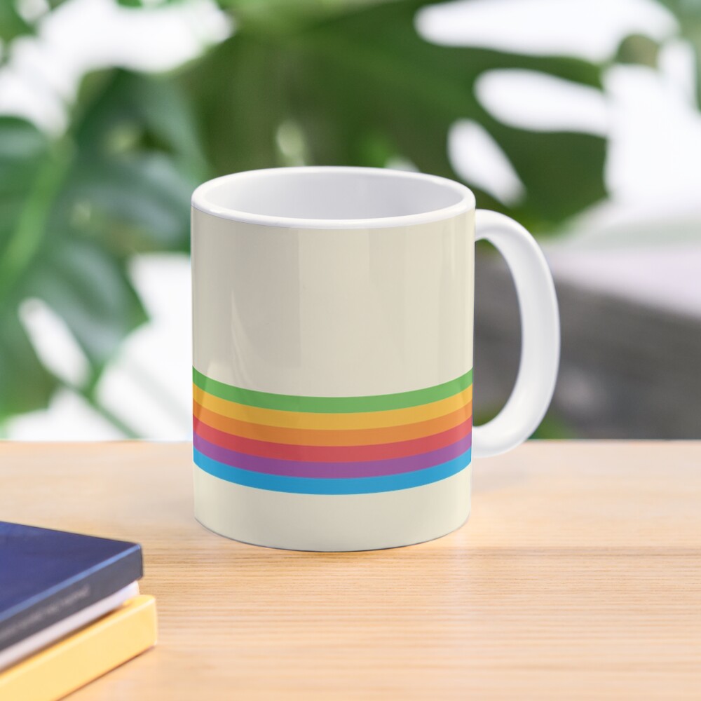 RETRO APPLE RAINBOW Coffee Mug