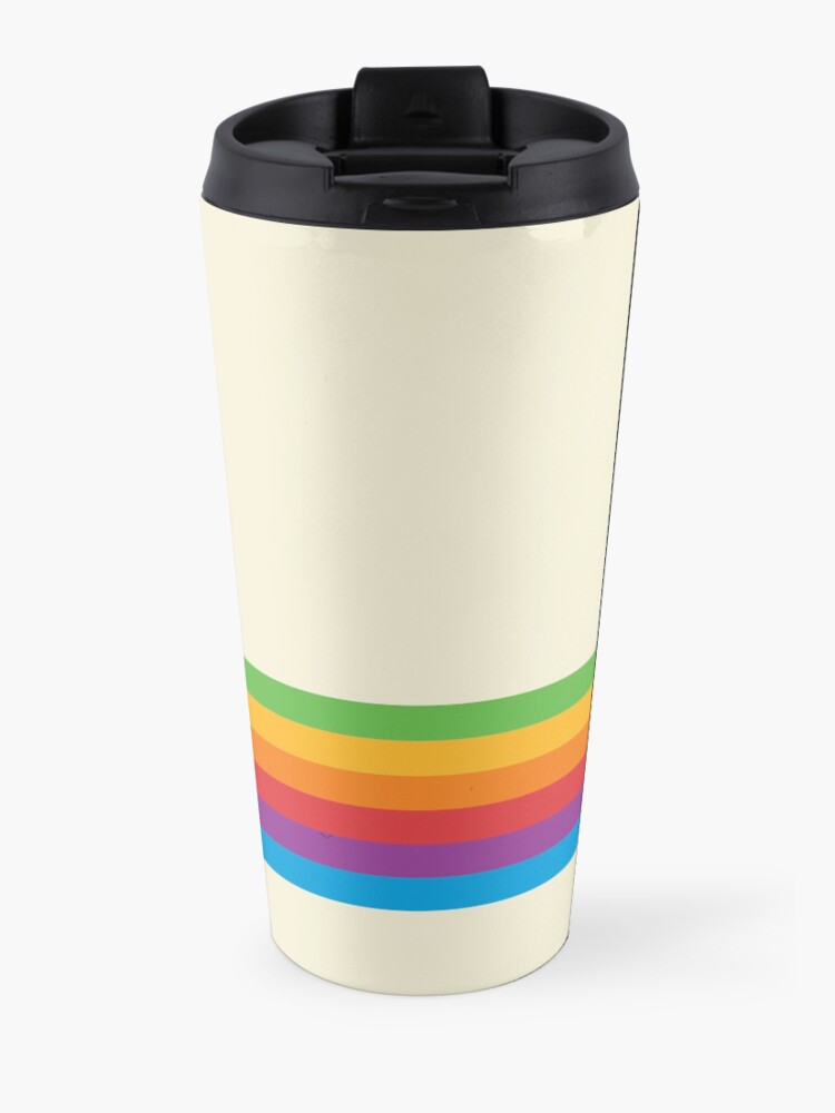 Alternate view of RETRO APPLE RAINBOW Travel Mug
