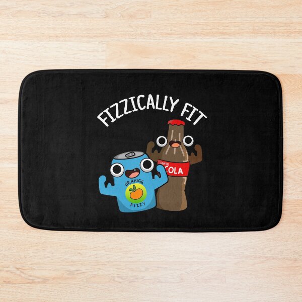 Item preview, Fizzically Fit Funny Fizzy Cola Puns (Dark BG) designed and sold by punnybone.