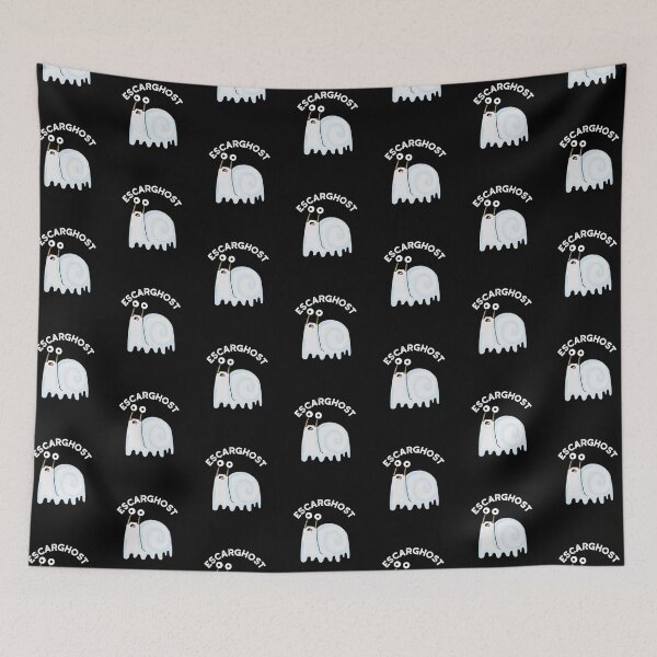 Item preview, Escarghost Funny French Ghost Snail Puns (Dark BG) designed and sold by punnybone.