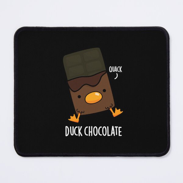 Item preview, Duck Chocolate Funny Dark Chocolate Puns (Dark BG) designed and sold by punnybone.