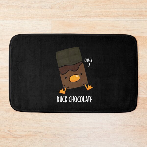 Item preview, Duck Chocolate Funny Dark Chocolate Puns (Dark BG) designed and sold by punnybone.