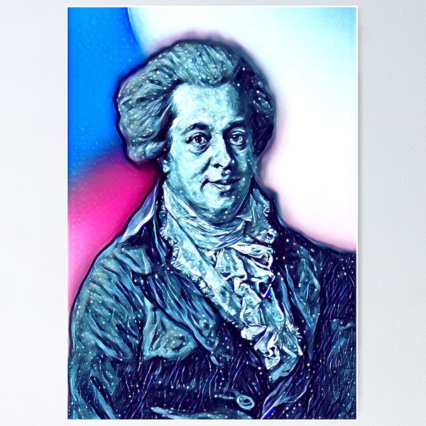Vista previa del artículo con la obra «Ilustraciones de Mozart | Retrato de Mozart | Arte de la pared de Mozart», diseñado y vendido por Suyogsonar25.