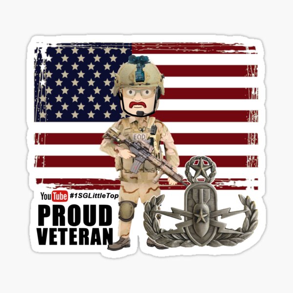 EOD Proud Veteran Sticker