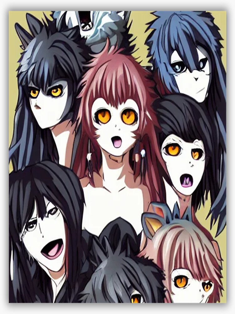 Anime Werewolf Manga Art Creepy Sticker For Sale By Castrothaisshop