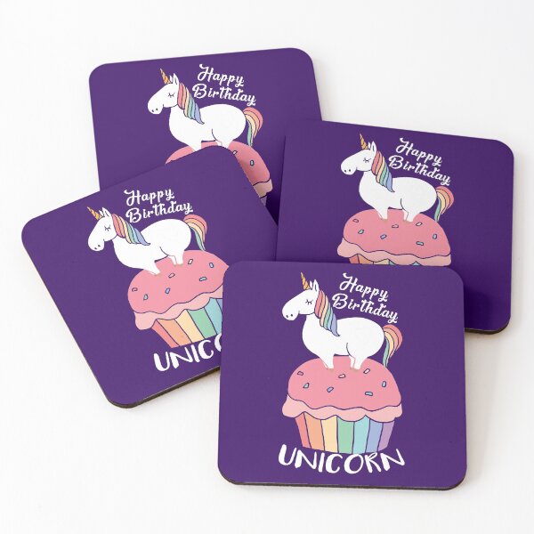 Item preview,  Happy Birthday Unicorn designed and sold by SmartStyle.