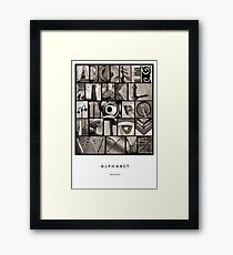 Alphabet Framed Print