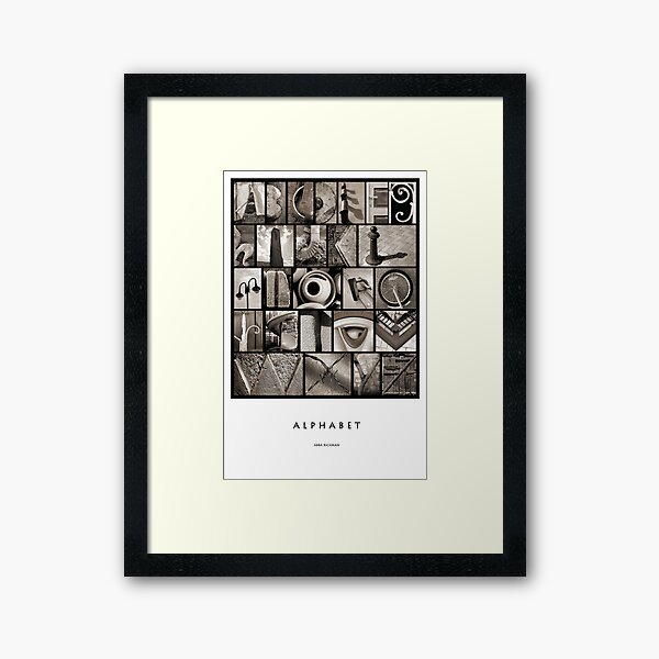 Alphabet Framed Art Print