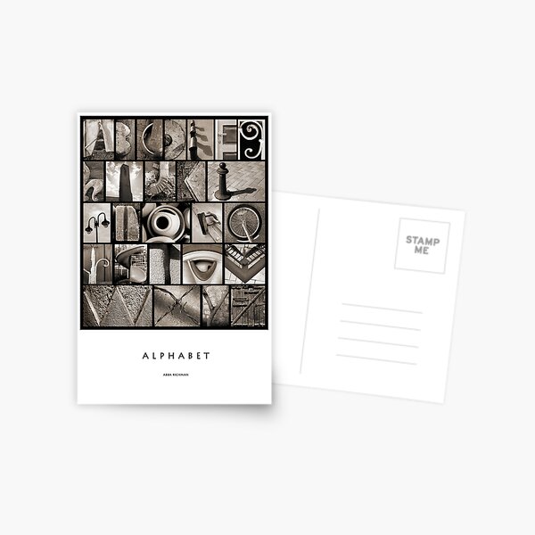 Alphabet Postcard