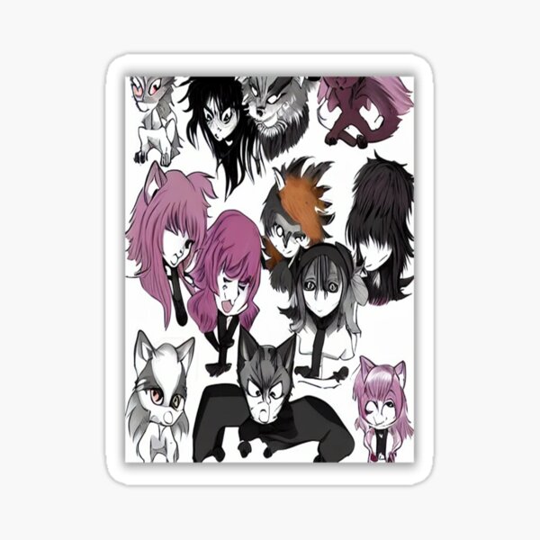 Anime Werewolf Manga Art Girl Color Painting Sticker For Sale By